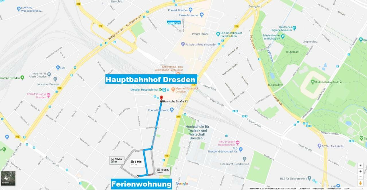 Schlummi Gemuetliche Zentrale & Saubere Wohnung ドレスデン エクステリア 写真